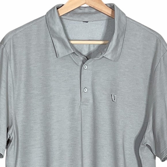 Vuori Knit Twill Performance Polo Gray Size Large - Picture 3 of 12